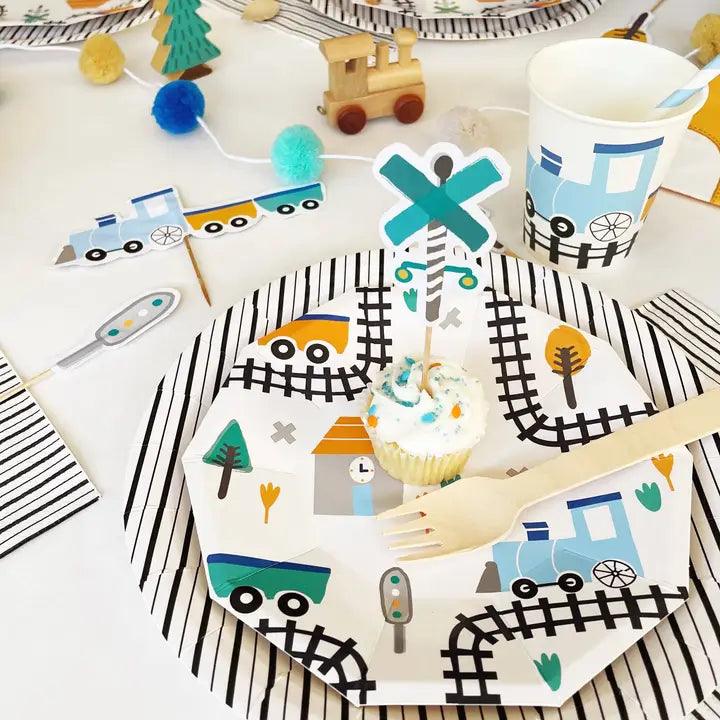 x8 Steam Train Plates - Winterberries