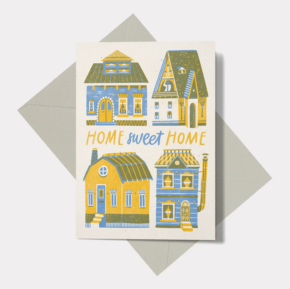 Home Sweet Home (2) Greetings Card - Winterberries