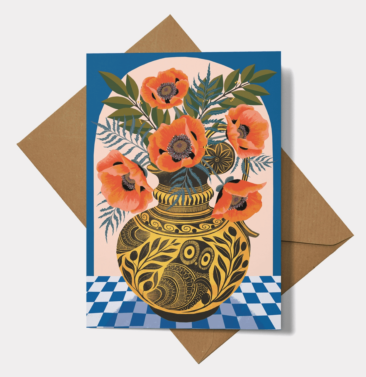 Oenochoe Greetings Card - Winterberries
