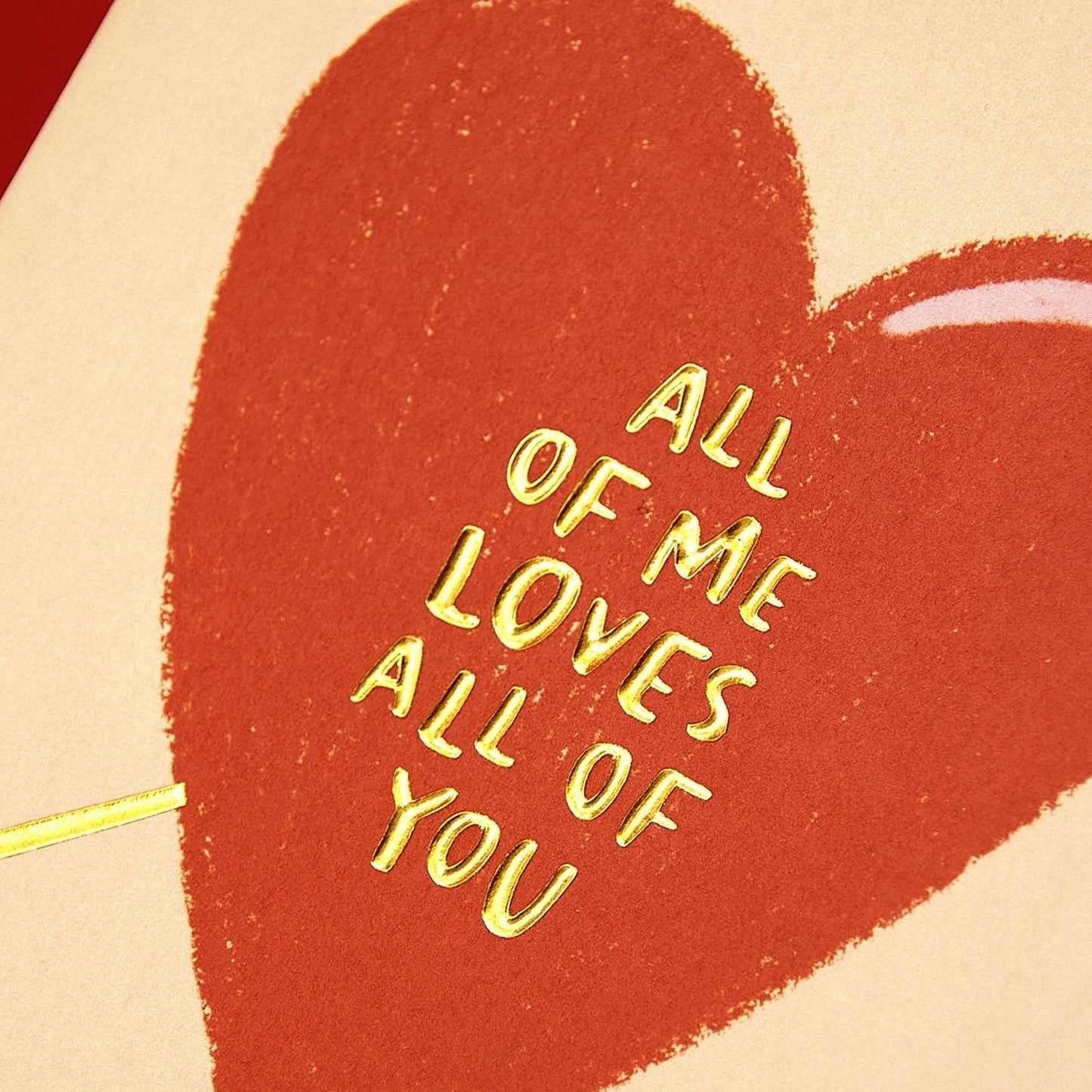 'All of Me loves all of You' card - Winterberries