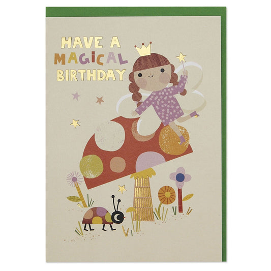 'HAVE A MAGICAL BIRTHDAY' FAIRY BIRTHDAY CARD - Winterberries