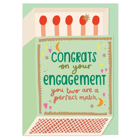 'CONGRATS ON YOUR ENGAGEMENT' GREETING CARD - Winterberries