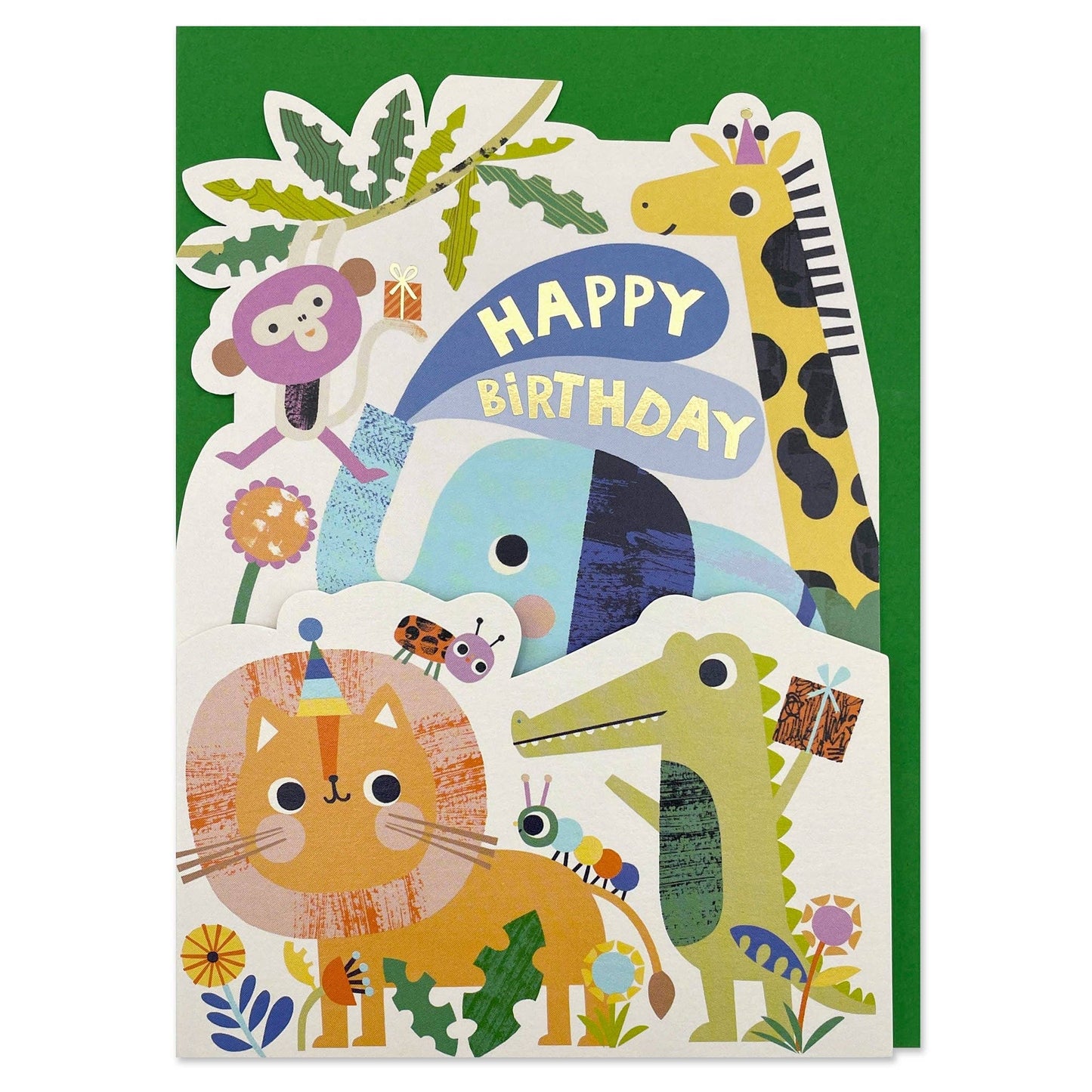 'Happy Birthday - Have a roaring day' childrens birthday card - Winterberries