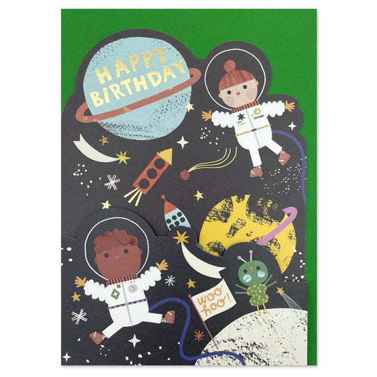 'HAPPY BIRTHDAY' ASTRONAUT BIRTHDAY CARD - Winterberries