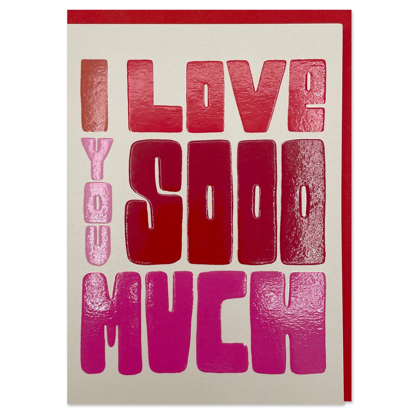 'I Love You Sooo Much' card - Winterberries
