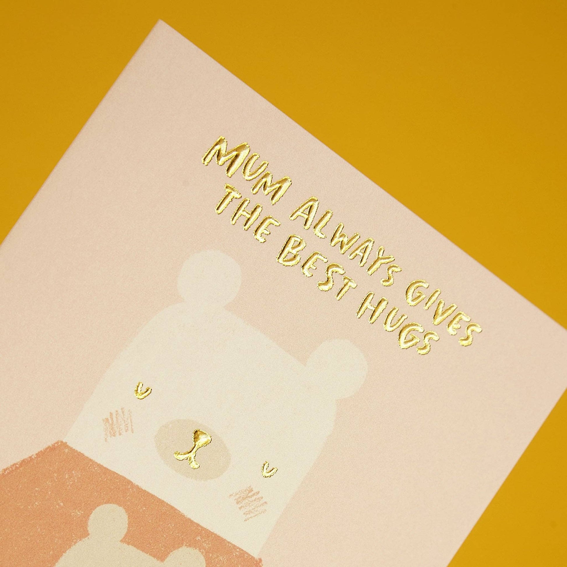 Mum Always Gives the Best Hugs' card (WHM35) - Winterberries