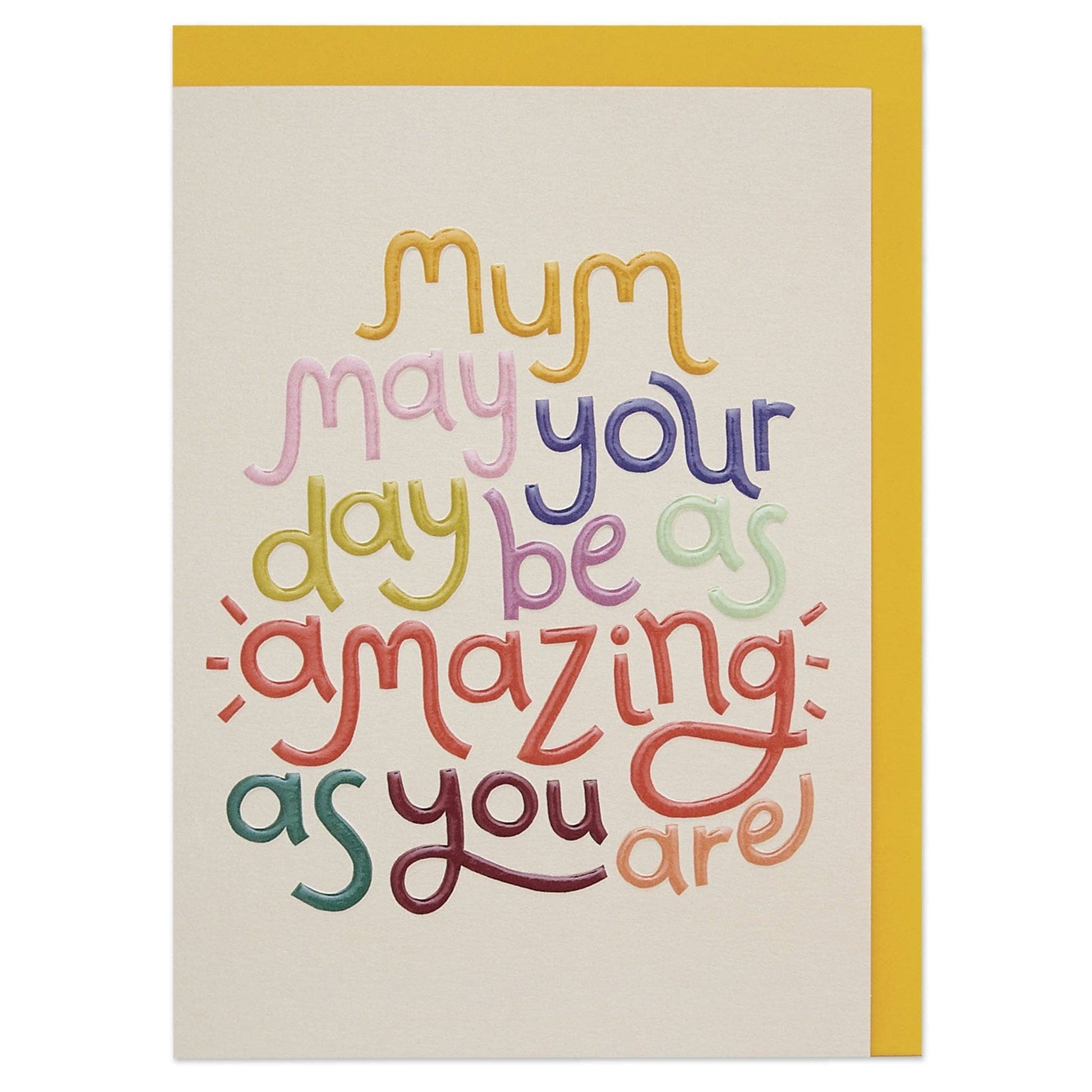Mum May Your Day be as Amazing as You Are' card (GDV31) - Winterberries