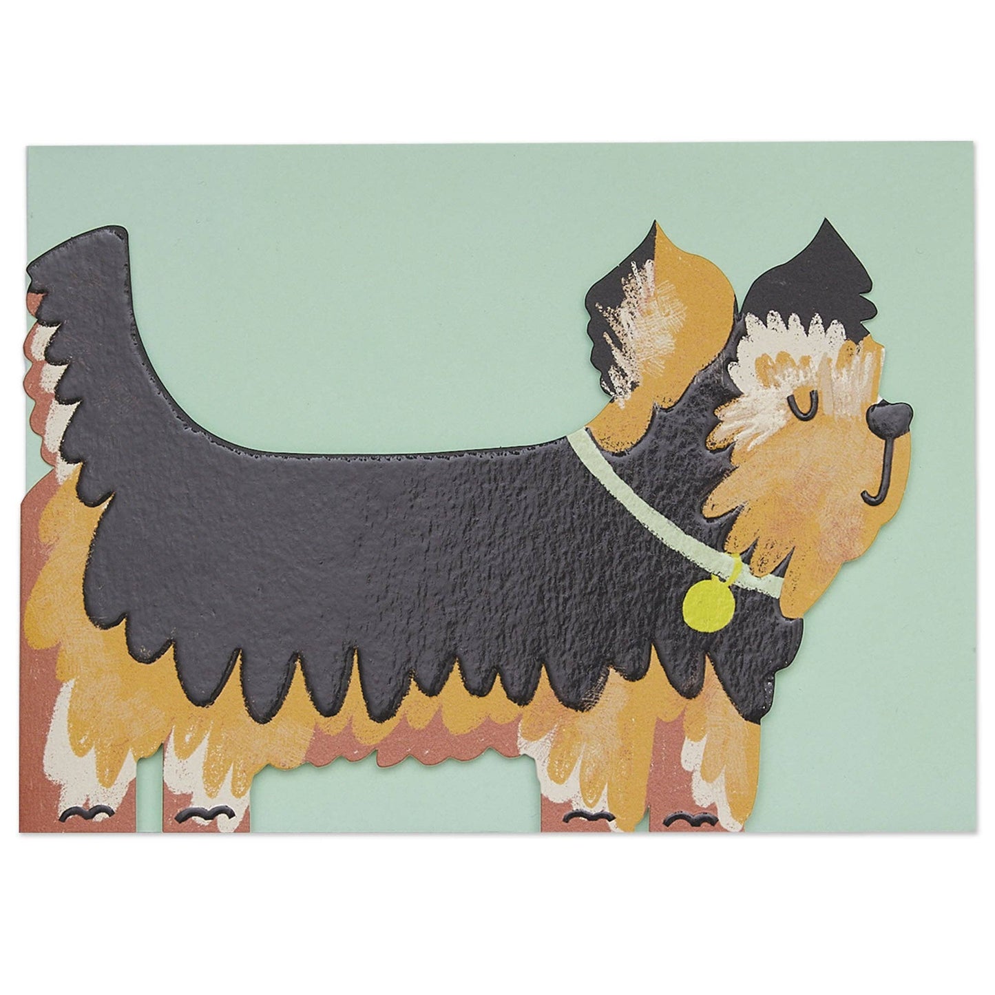 YORKSHIRE TERRIER EVERYDAY GREETING CARD - Winterberries