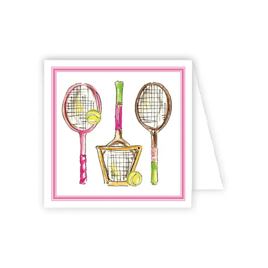 Tennis Racket Card - Winterberries