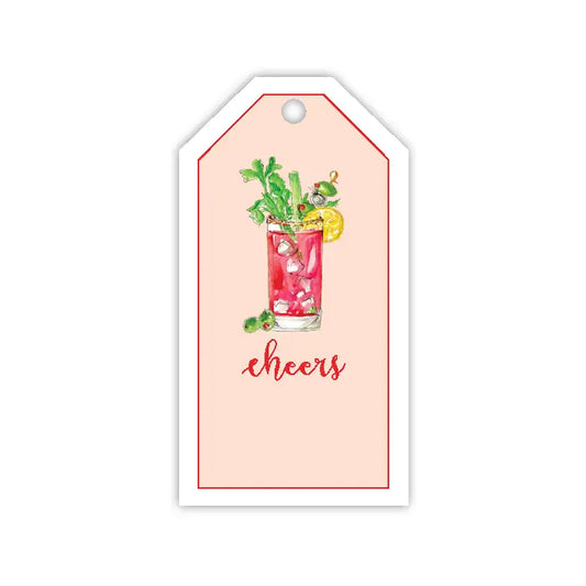 Gift Tag Bloody Mary Cheers - Winterberries