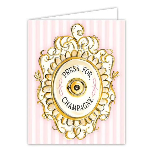 Greeting Card Champagne - Winterberries