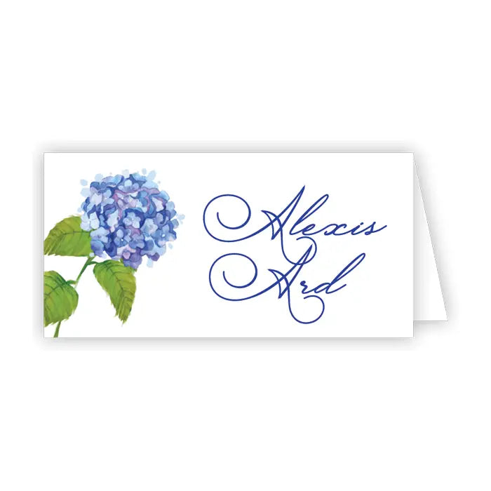 Place Card Blue Hydrangea - Winterberries
