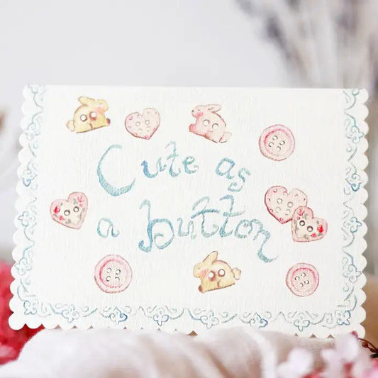 Cute As A Button - Scalloped Edge Card - Winterberries