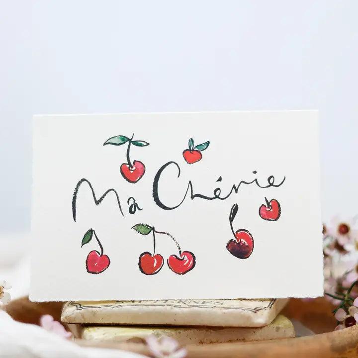 Ma Chérie - French Inspired Card - Winterberries