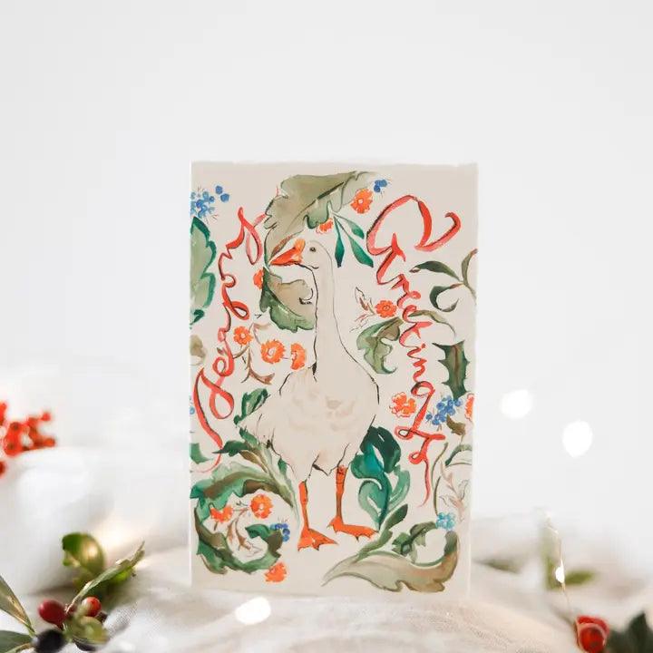 Season's Greetings Card - Winterberries