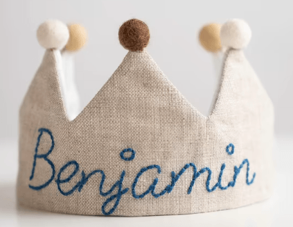 1x Linen Crown - Winterberries