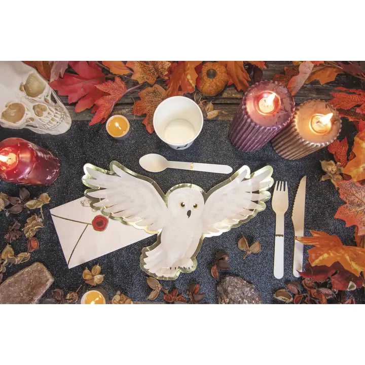 x8 Owl Paper Plates - Winterberries