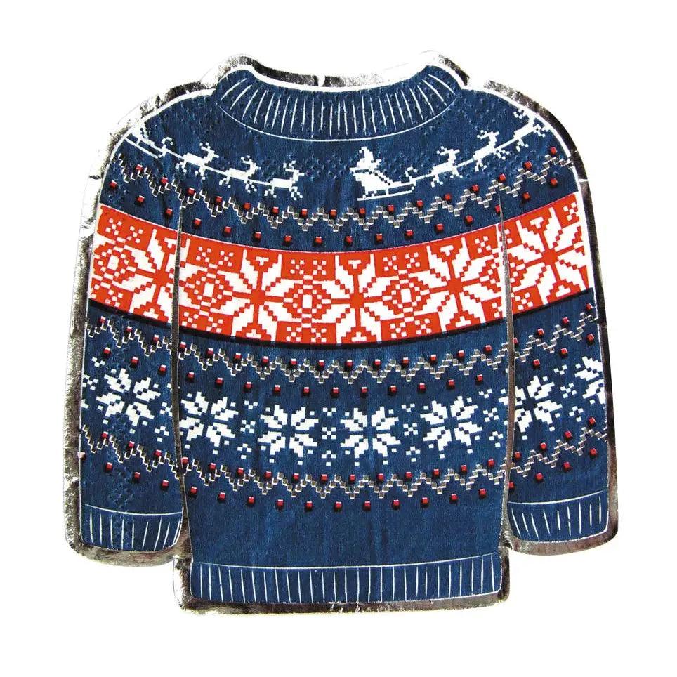 x16 Christmas Sweater Napkins - Winterberries