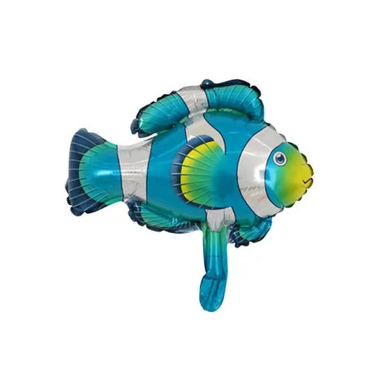 13" Blue Clown Fish Foil Balloon - Winterberries