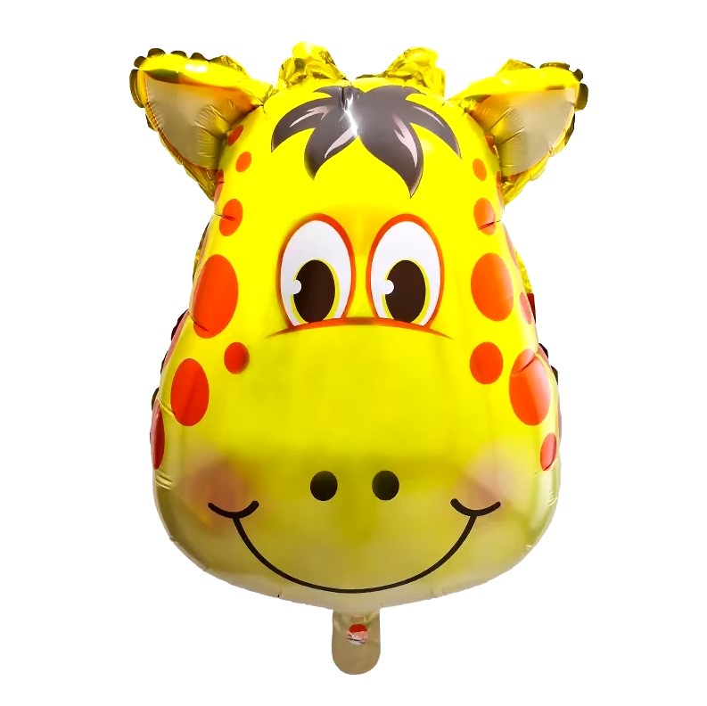 13" Giraffe Head Foil Balloon - Winterberries