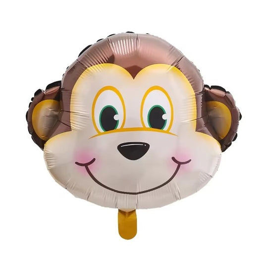 13" Monkey Head Foil Balloon - Winterberries