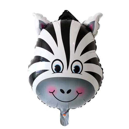 13" Zebra Head Foil Balloon - Winterberries