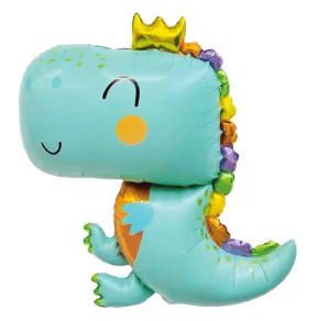 29" Mint Green Dinosaur Foil Balloon - Winterberries