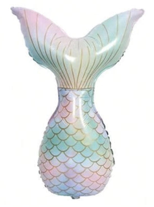 35" Mermaid Fin Foil Balloon - Winterberries