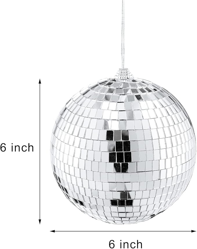 15cm / 6 Inch Disco Ball - Winterberries