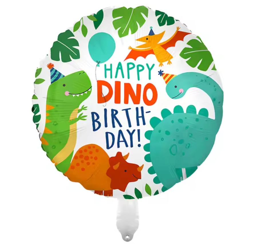 18" Dino Birthday Foil Balloon - Winterberries