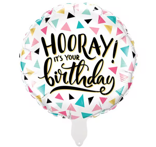 18" Hooray Birthday Foil Balloon - Winterberries