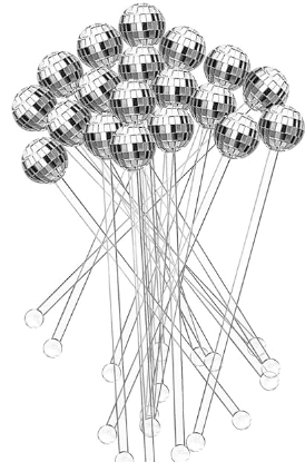 DiscoBall Cocktail Stirrer - Winterberries