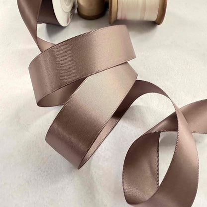 Chocolate Chip Satin Ribbon |10 Meter Rolls | Various Widths - Winterberries