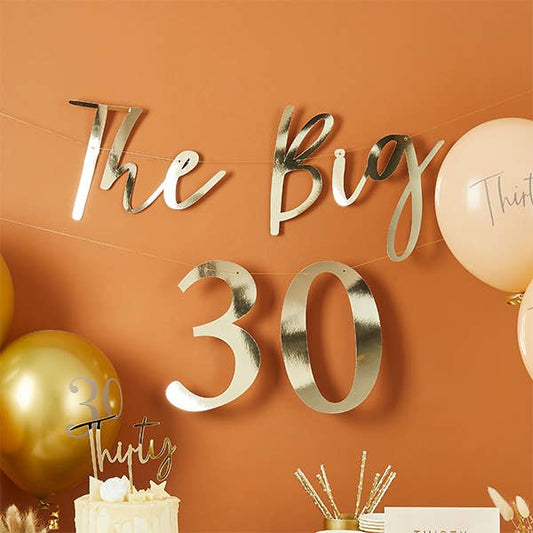 'THE BIG' MILESTONE GOLD CUSTOM GARLAND