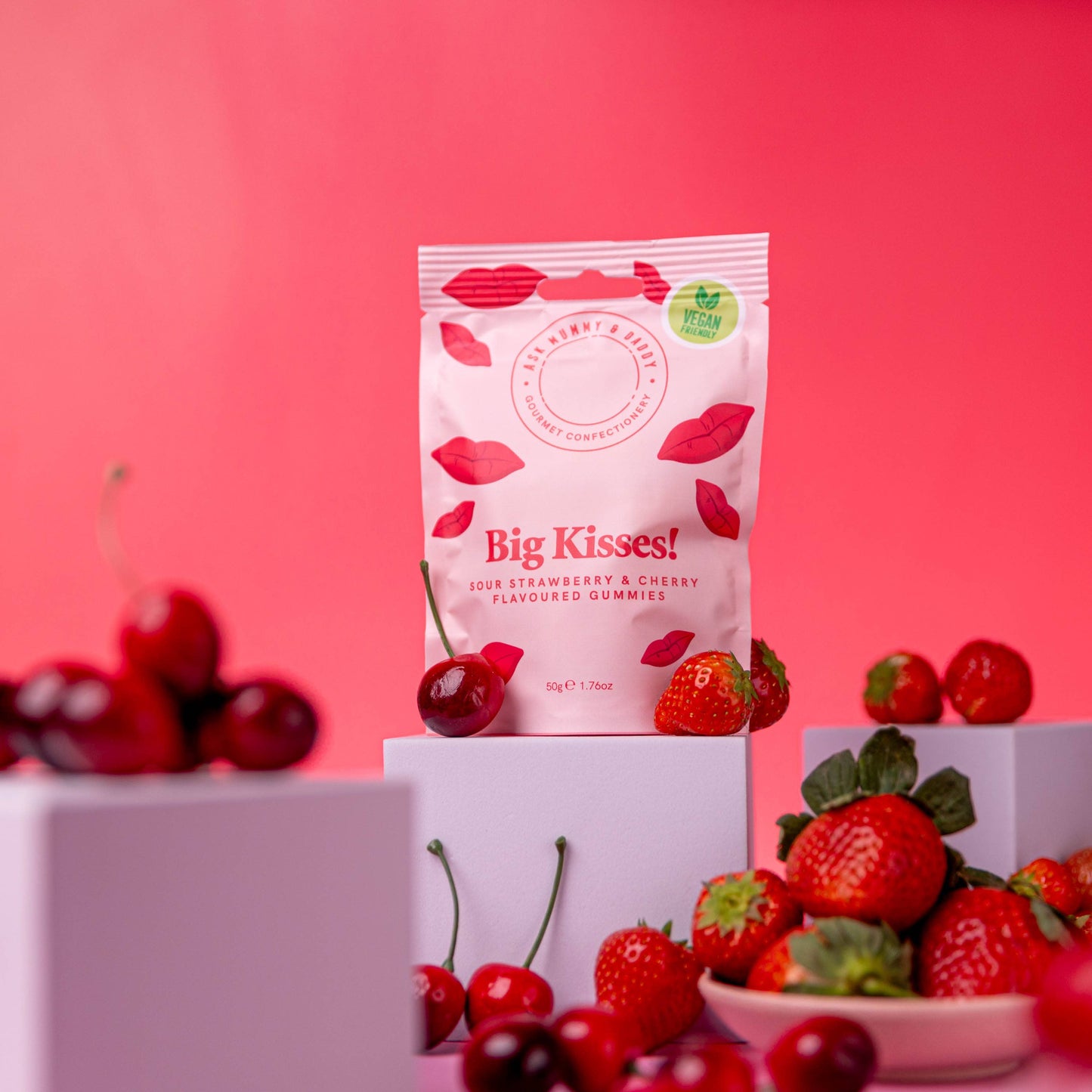 Big Kisses! Pouch - Winterberries