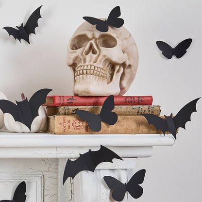 X24 3D BATS AND BUTTERFLY DECORATION SET