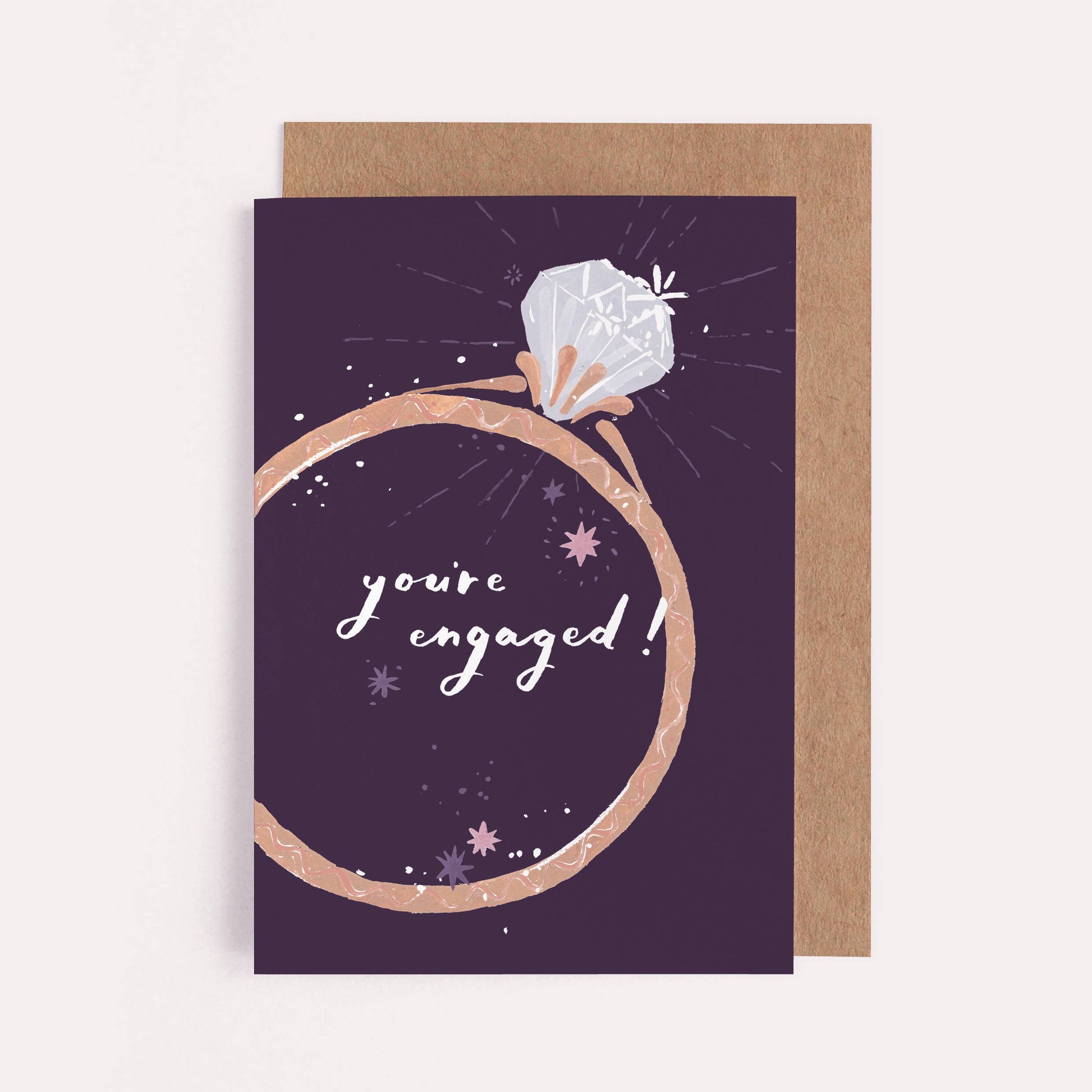ENGAGEMENT RING CARD - Winterberries