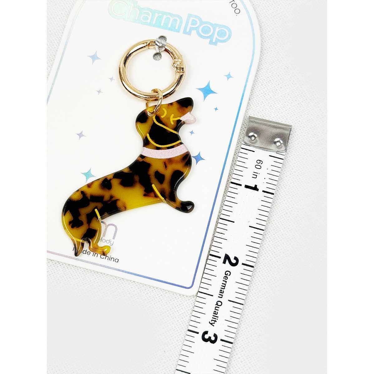 Cute Puppy Charm Key Charm - Winterberries