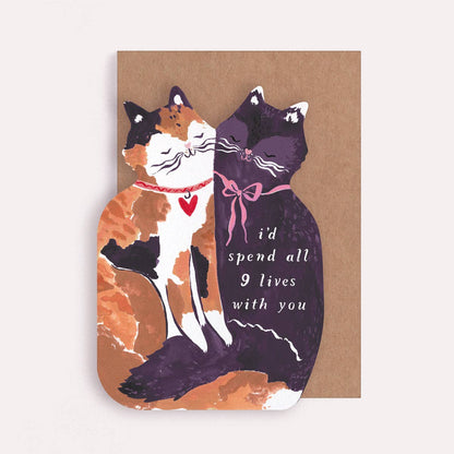 NINE LIVES CAT CARD