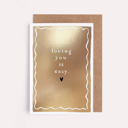 LOVING YOU IS EASY CARD - Winterberries