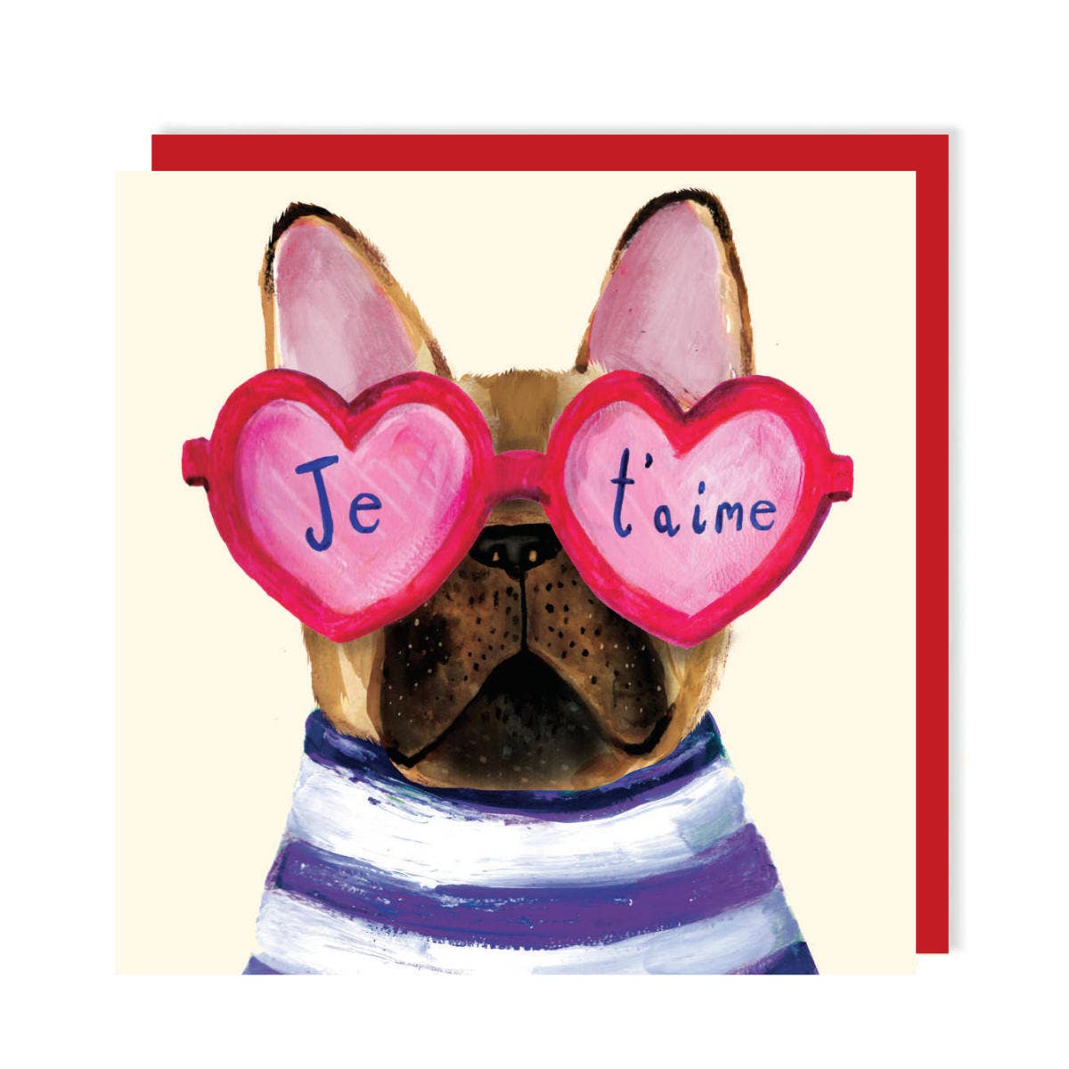 VALENTINE'S DAY FRENCHIE CARD - Winterberries