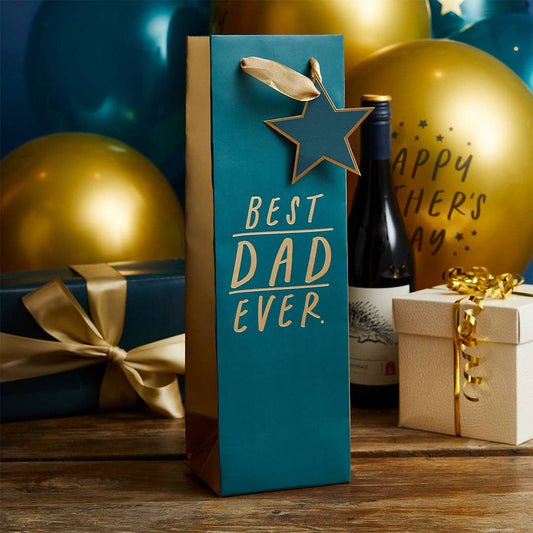Best Dad Ever' Bottle Bag 1 Pack - Winterberries