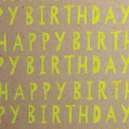 Neon Kraft Glitter Rollwrap (display box 38 rolls) Everyday - Winterberries