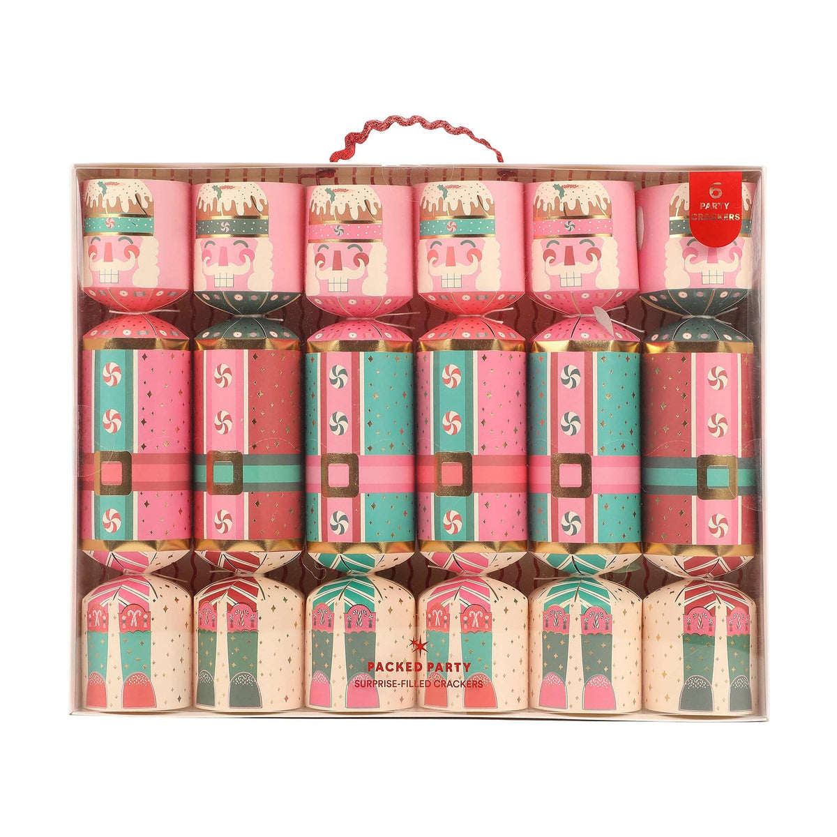 CHRISTMAS NUTCRACKER HOLIDAY CRACKER (SET OF 6)
