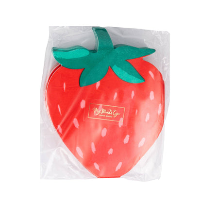 STW1138 - Strawberry Shaped Guest Napkin - Winterberries