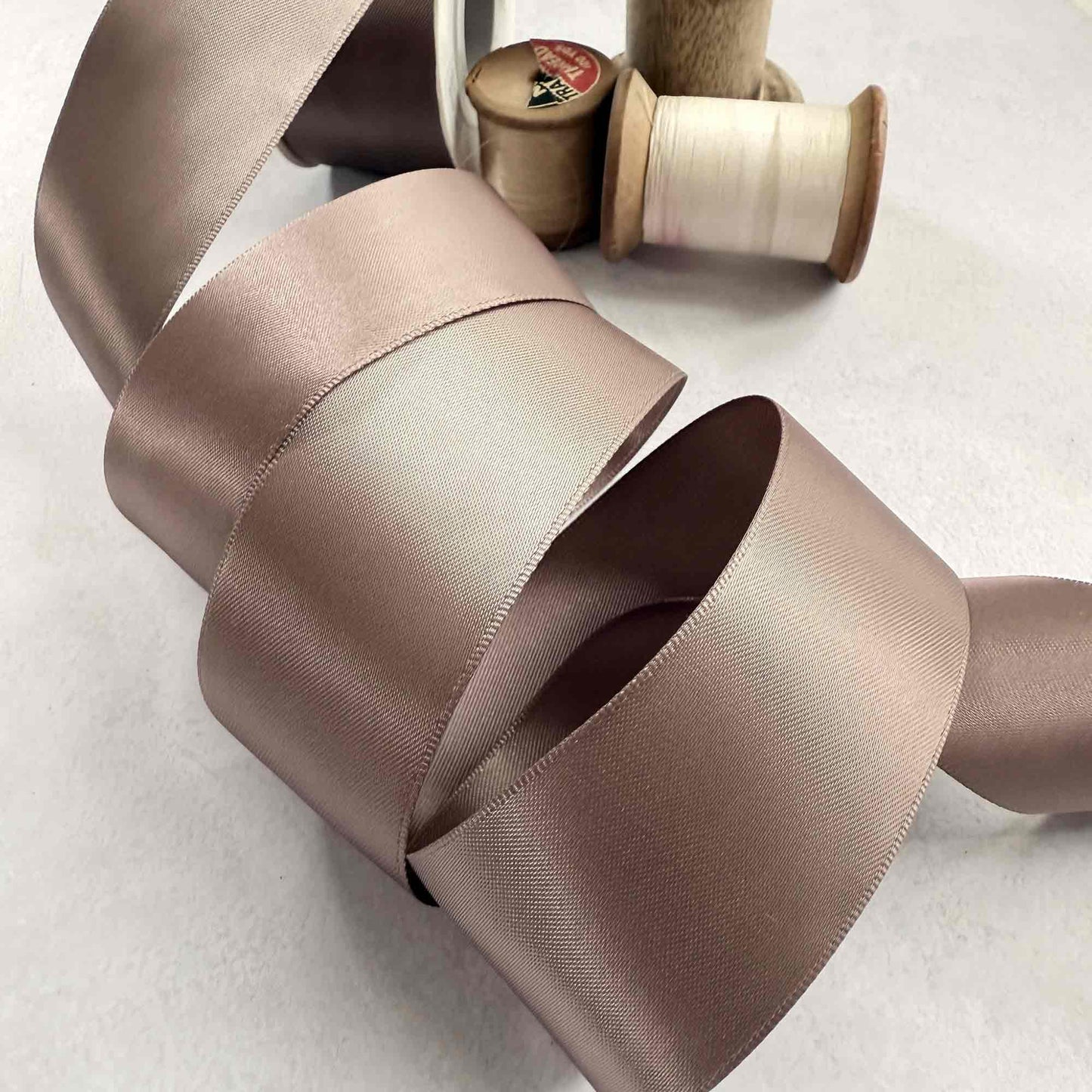 Chocolate Chip Satin Ribbon |10 Meter Rolls | Various Widths - Winterberries
