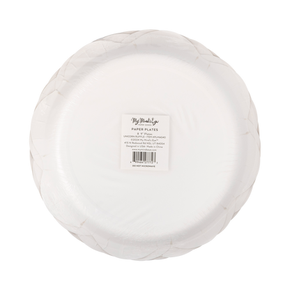 PLMAG40 - Pink Unicorn Ruffle Edge Plate - Winterberries