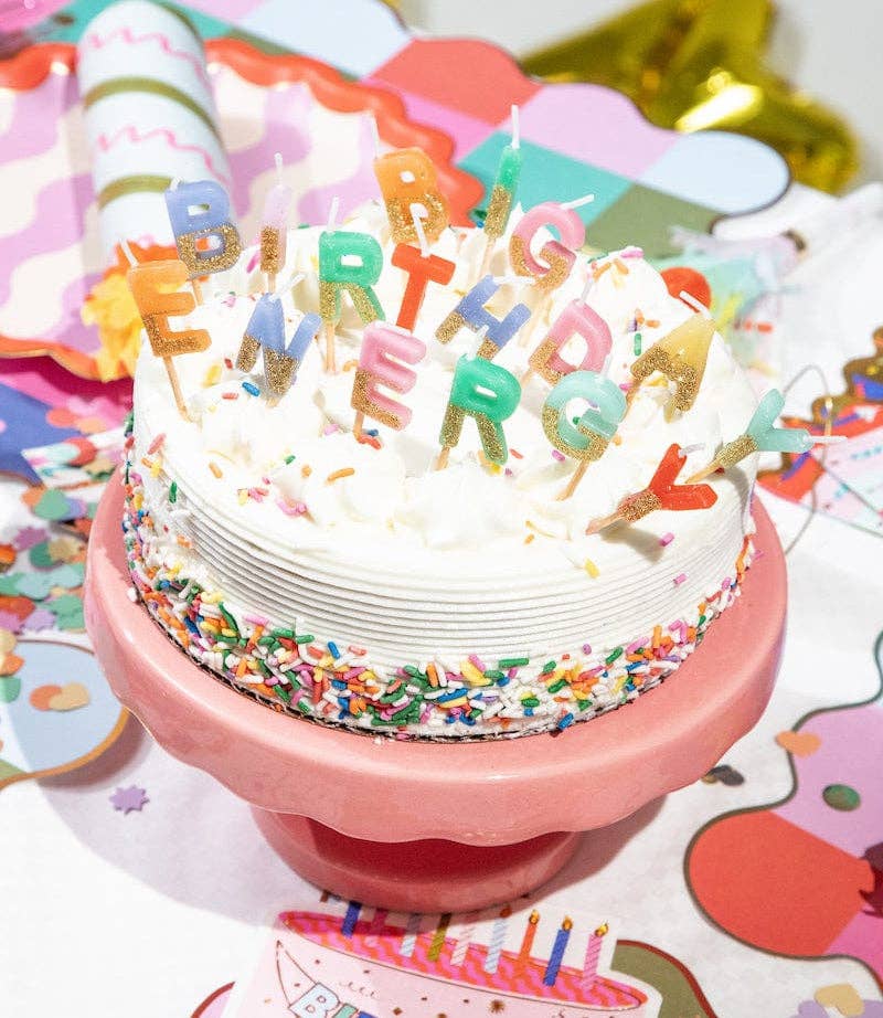 BG BIRTHDAY ENERGY GLITTER BIRTHDAY CANDLE SET
