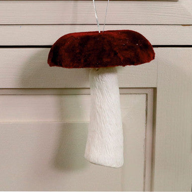 12" VELVET HANING MUSHROOM