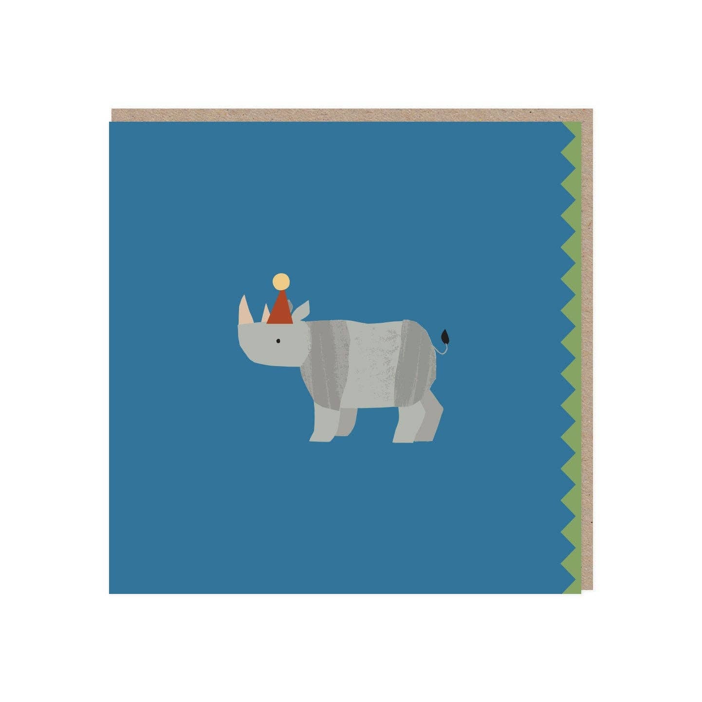 Rhino Greeting Card - Winterberries